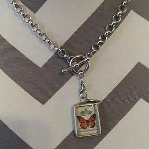 Jewel Kade Toggle Necklace with Charm